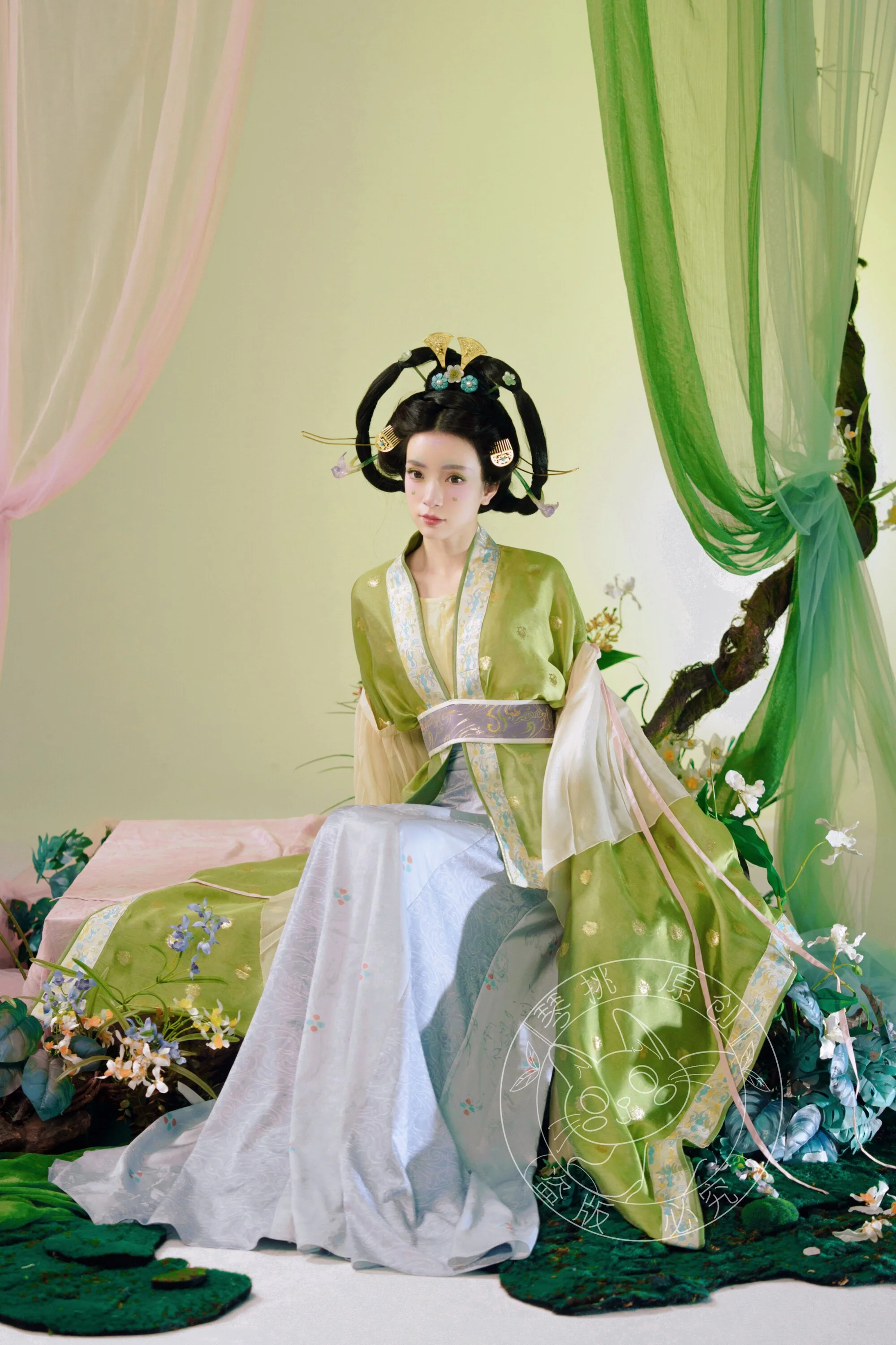 Xizhou Qu 西洲曲 Song of Xizhou Northern Wei Dancer Figurine Restoration Ruqun Set - Image 9