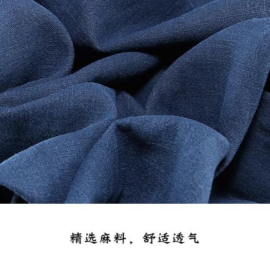 Xu Beihong 徐悲鸿 1920s Republic of China Men's Linen Changpao Mandarin Collar Robe - Image 12