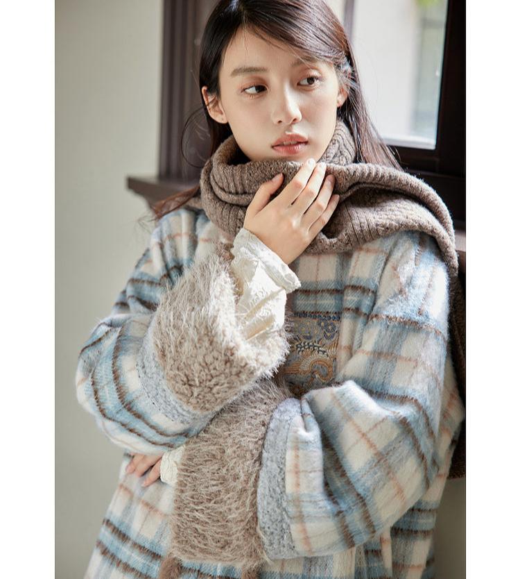 Xue Hou 雪后 After the Snow Modernized Ming Yuanling Pi Ao Fuzzy Coat & Xuanqun Skirt Set - Image 16