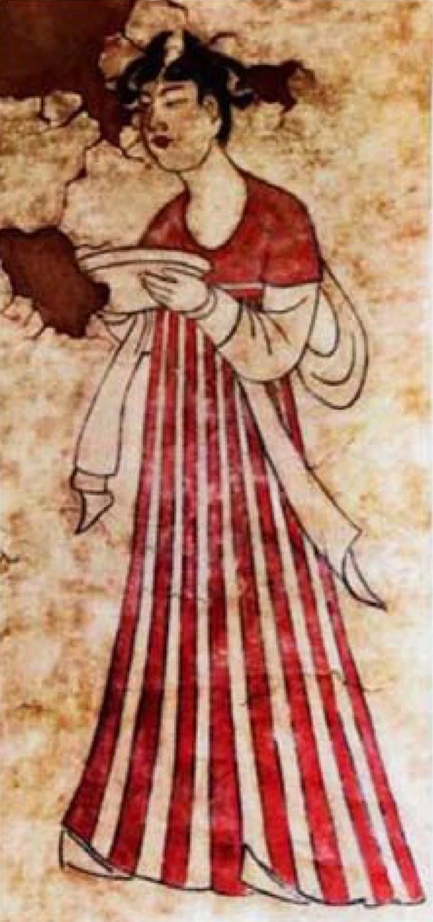 Yan Fei 燕妃 Early Tang Tomb Mural Restoration Poqun Skirt - Image 12