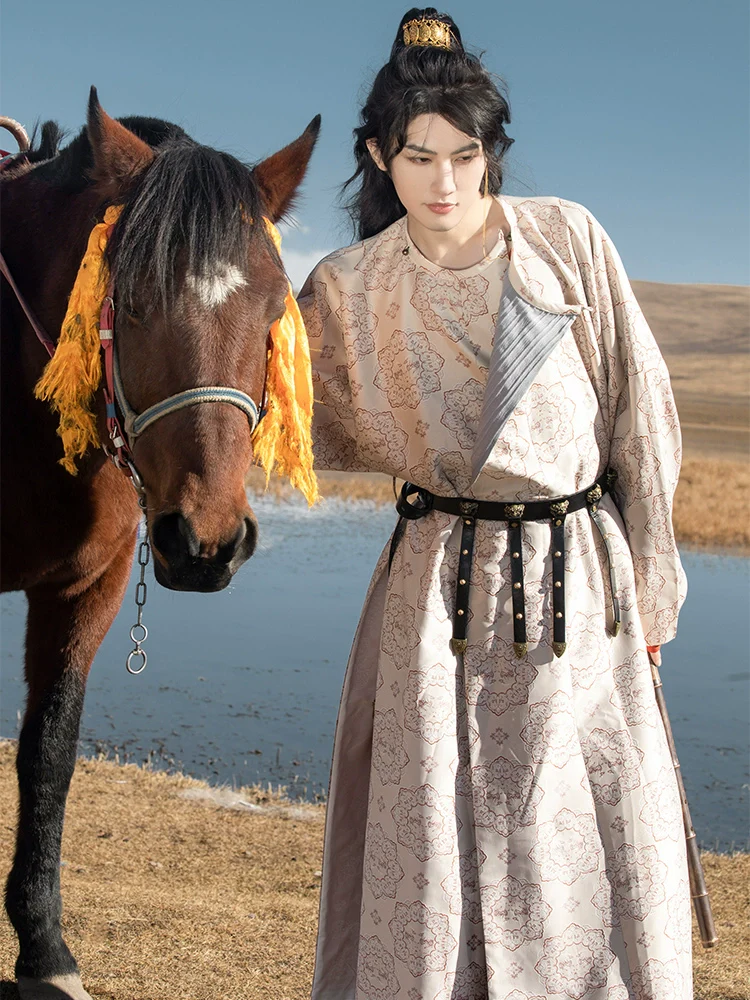 Yan Ge Xing 燕歌行 Double Layered Tang Dynasty Men's Yuanlingpao - Image 3