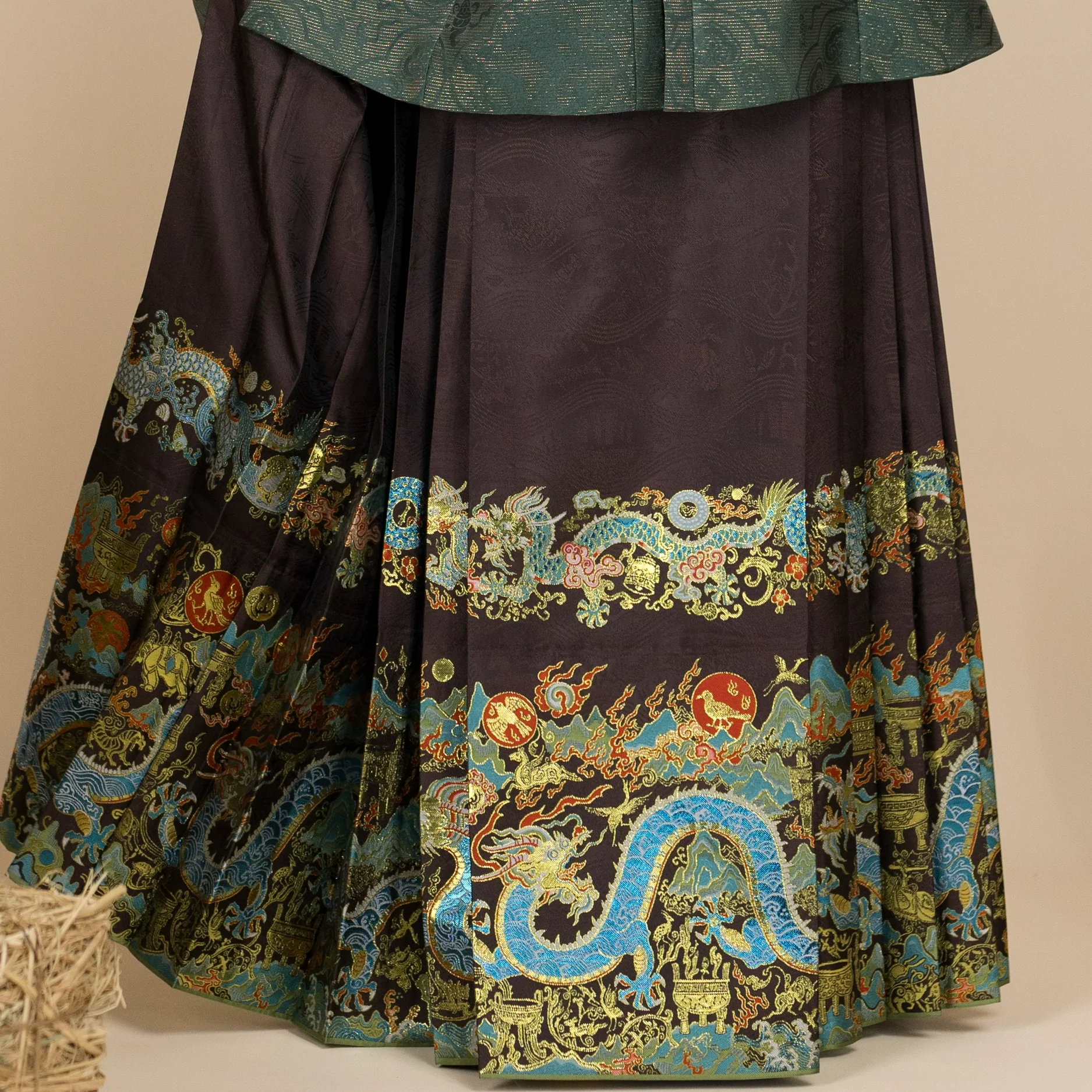 Yangtze River Dragon 长江黄河龙 Ming Dynasty Mamian Skirt - Image 3