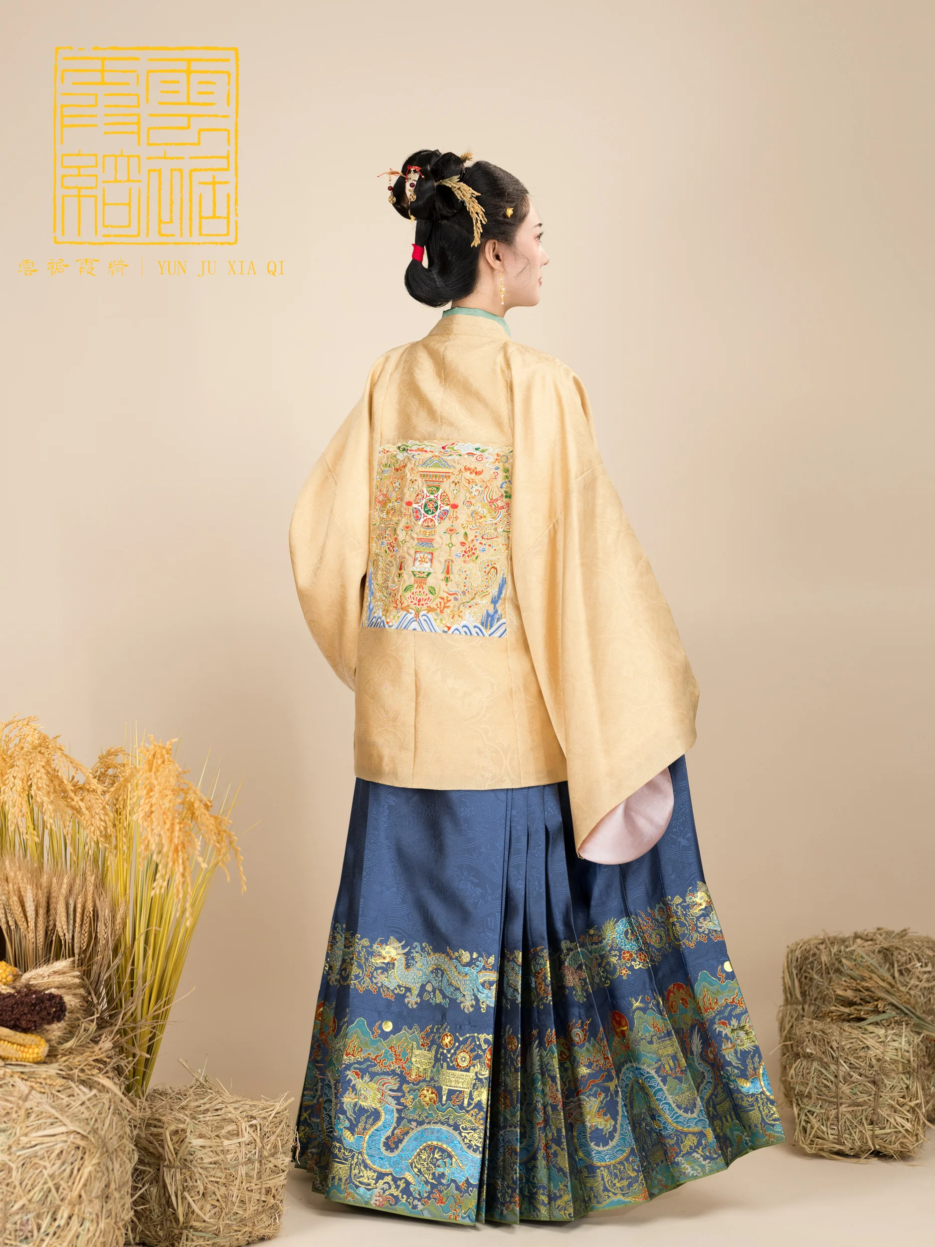 Yangtze River Dragon 长江黄河龙 Ming Dynasty Mamian Skirt - Image 6