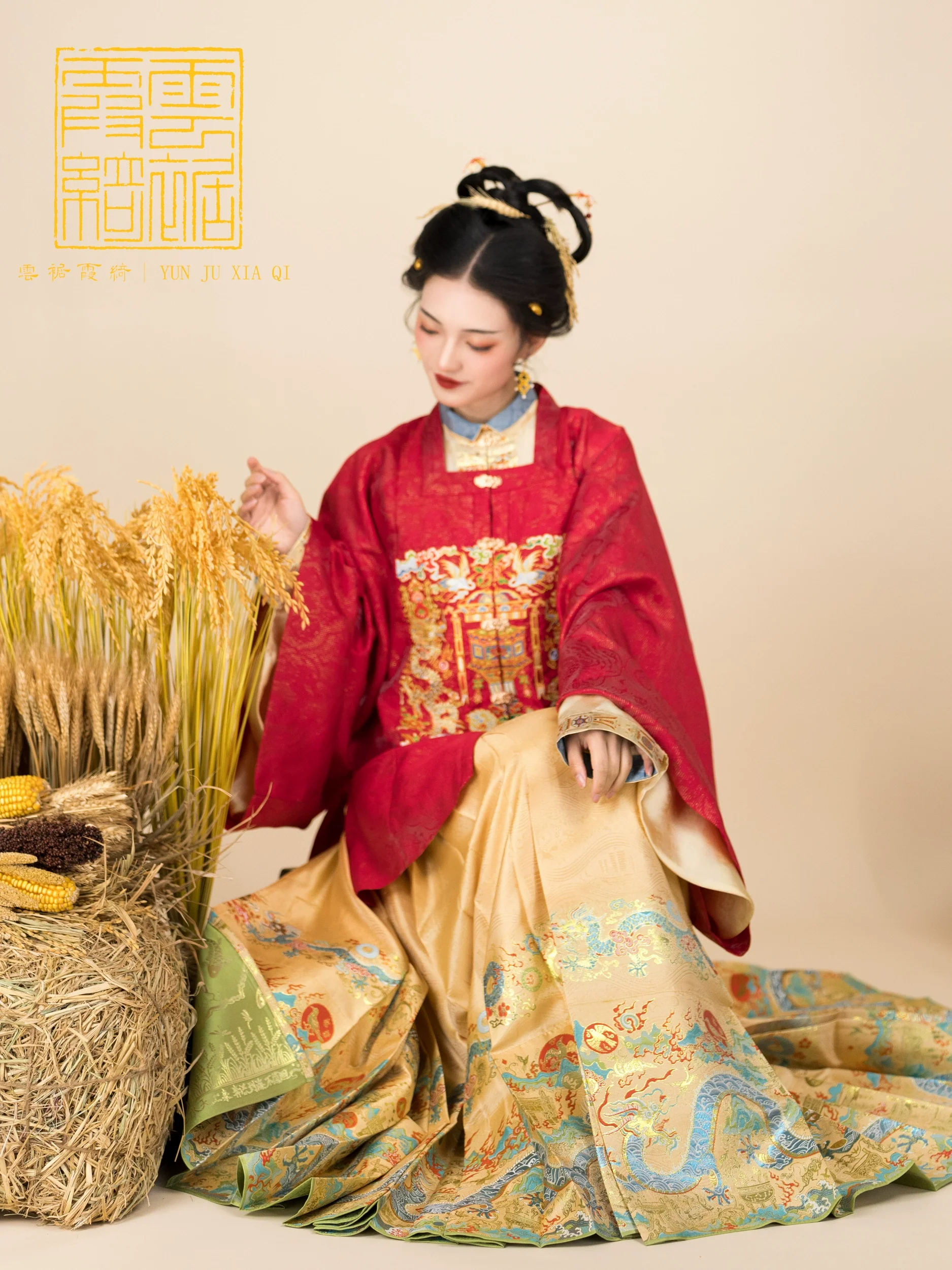 Yangtze River Dragon 长江黄河龙 Ming Dynasty Mamian Skirt - Image 7