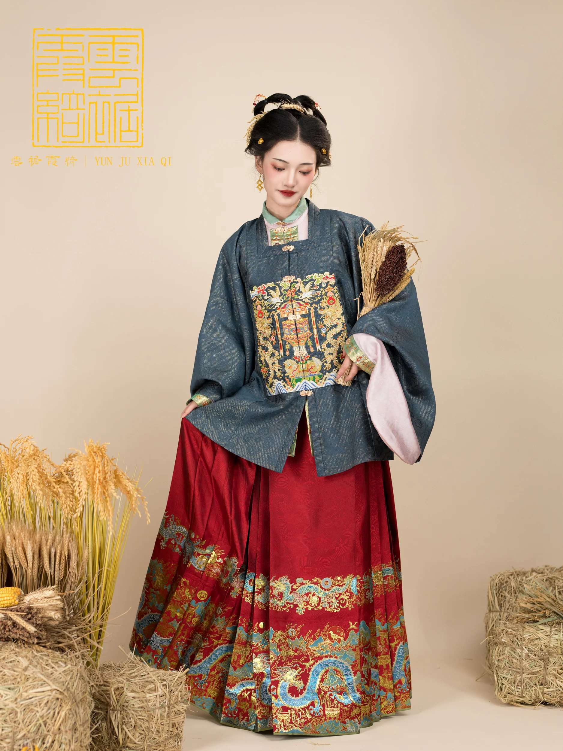 Yangtze River Dragon 长江黄河龙 Ming Dynasty Mamian Skirt - Image 8