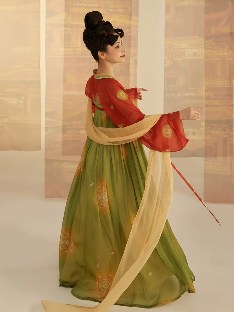 Yao Tai 瑶台 Palace Banquet Tang Dynasty Qixiong Ruqun Set - Image 2