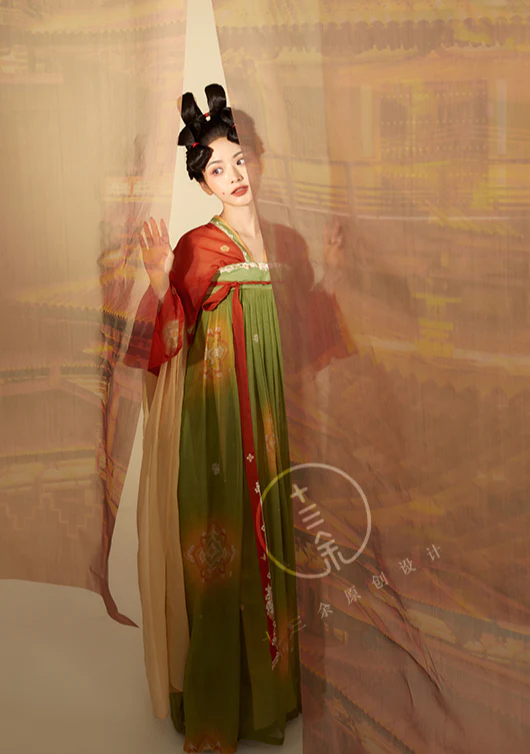 Yao Tai 瑶台 Palace Banquet Tang Dynasty Qixiong Ruqun Set - Image 6