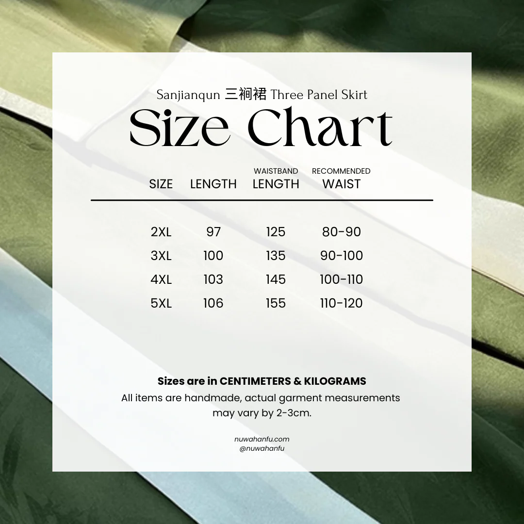 Yazhu 雅竹 Serene Bamboo Grove Song Dynasty Plus Size Feijixiu Top & Sanjianqun Skirt Set - Image 13