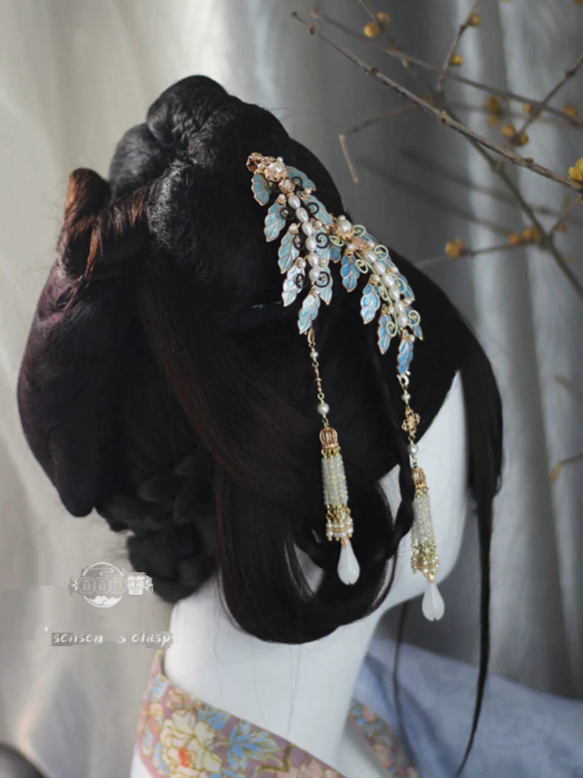 Yi Pian Pian 一片片 One Petal After Another New Chinese Style Pearl Petal Tassel Hair Accessories - Image 2