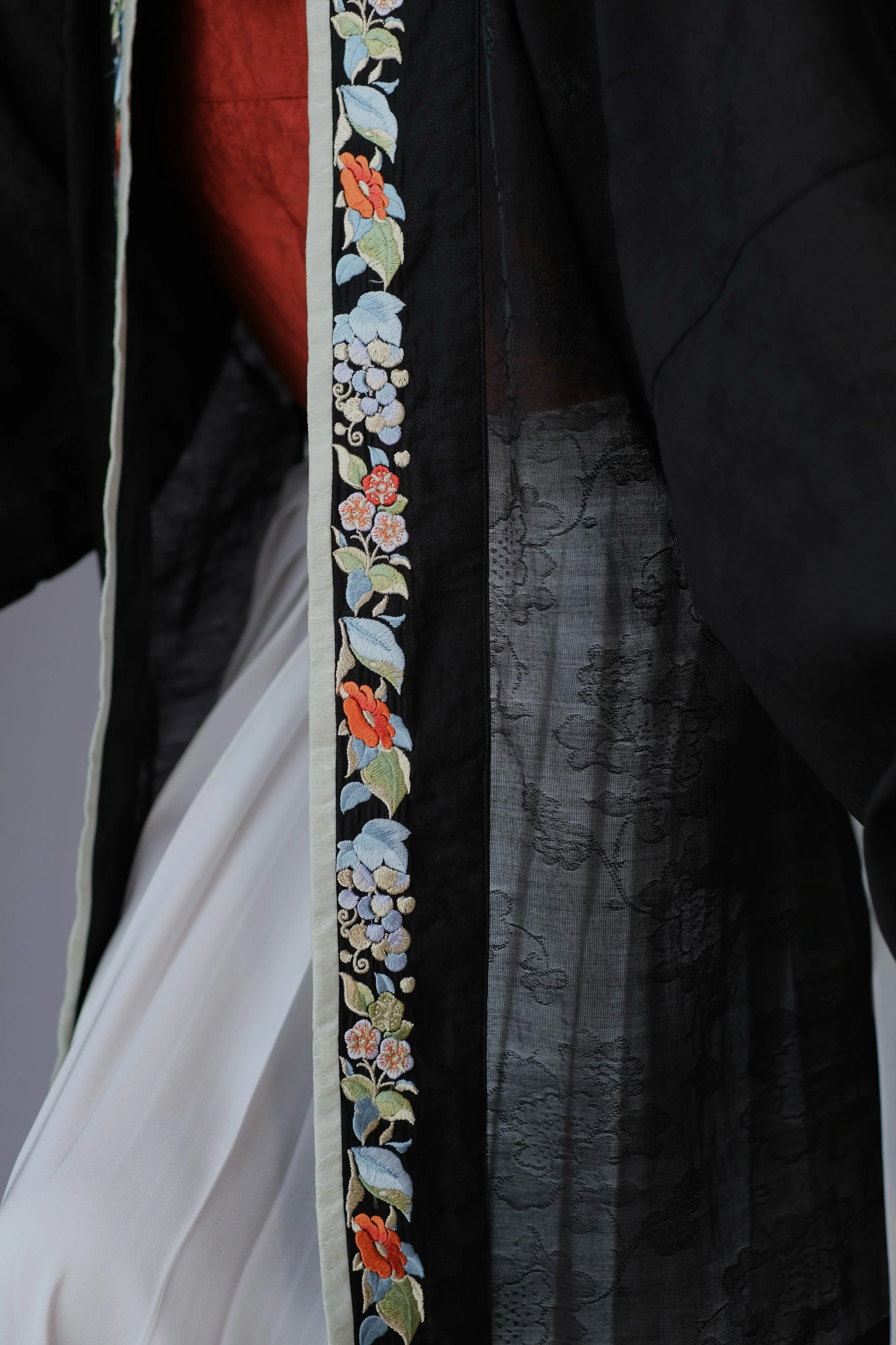 Yi Tiao 一条 Single Strip Song Dynasty Embroidered Floral Duanshan Short Top - Image 19