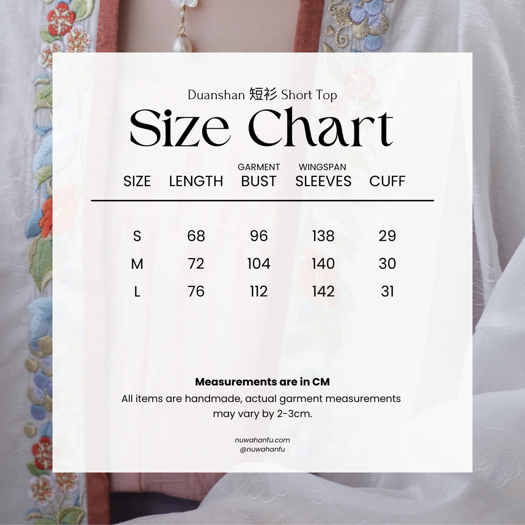 Yi Tiao 一条 Single Strip Song Dynasty Embroidered Floral Duanshan Short Top - Image 25