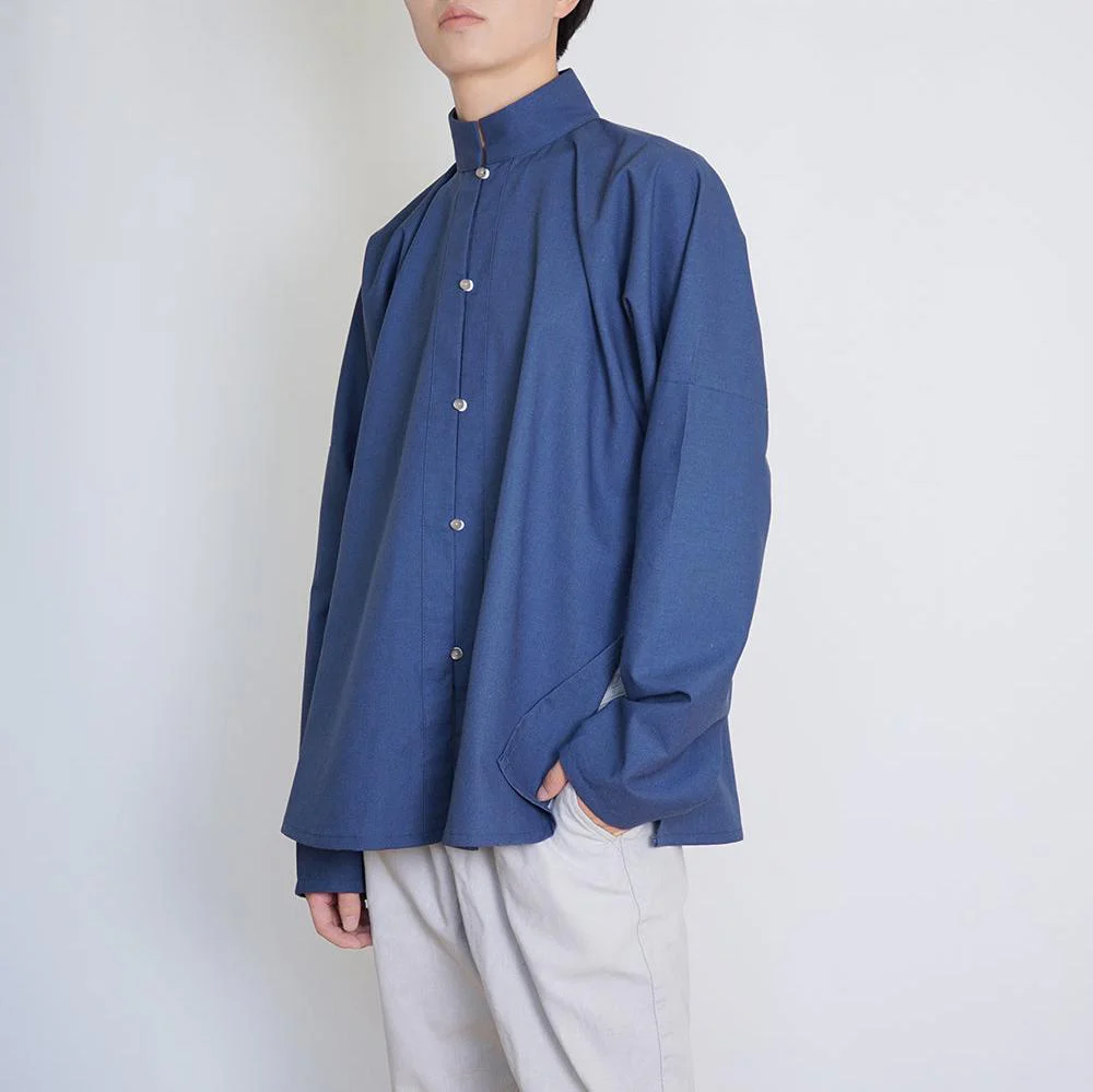 Yin Zhen 银针 Silver Needle Modernized Ming Men's & Unisex Liling Duijin Shan Standing Collar Top - Image 10