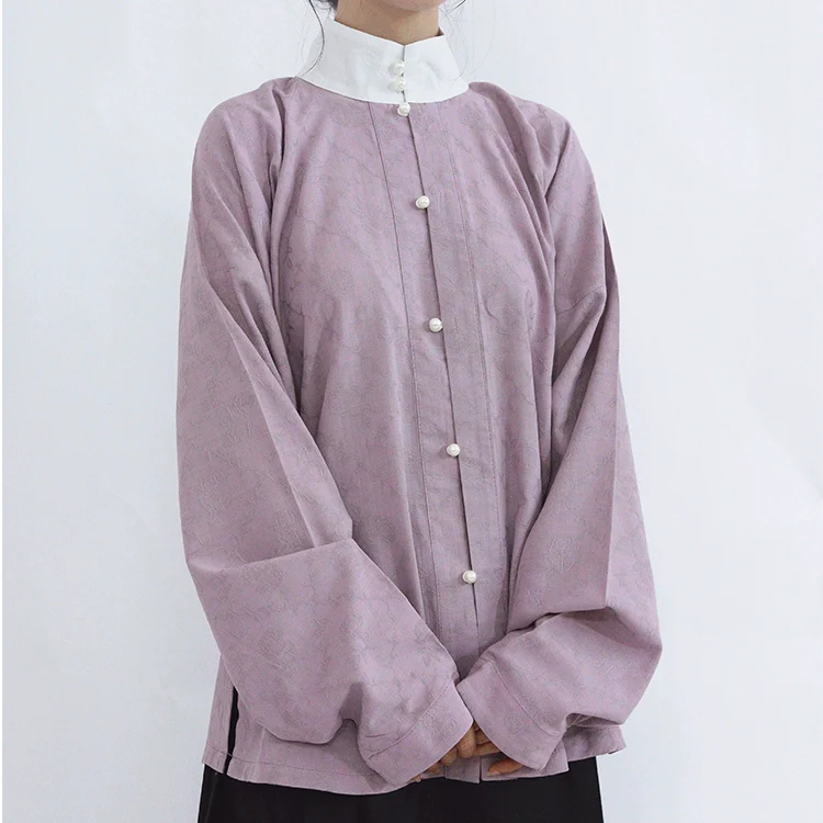 Yise 异色 Two Tone Liling Duijin Duanshan Ming Standing Collar Shirt - Image 4
