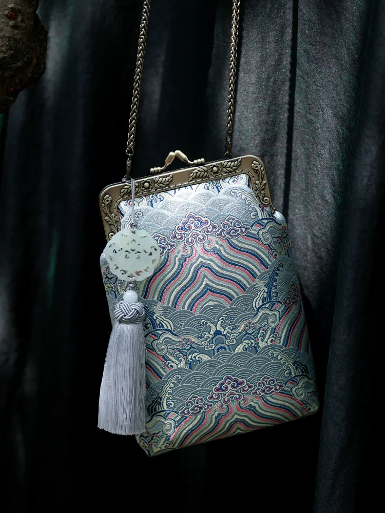 Yu Hai 玉海 Jade Sea Brocade Phone Purse - Image 7