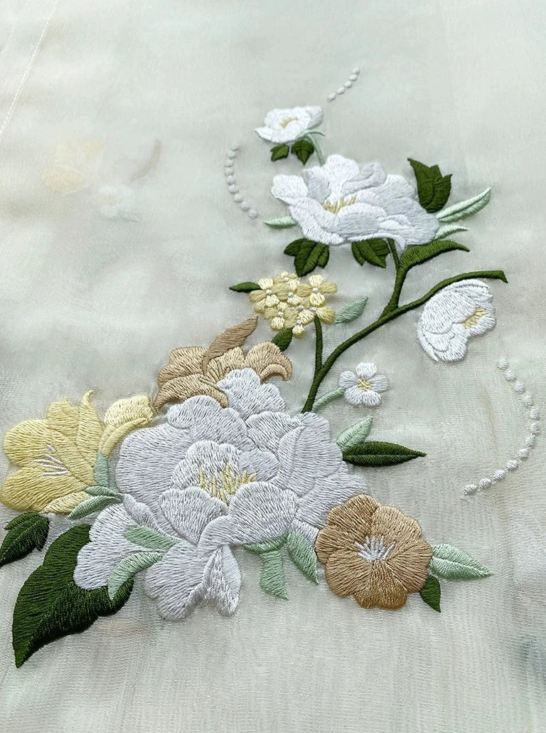 Yue Lai 月来 Song Ming Embroidered Plus Size Spring Summer Mamian Skirt - Image 6