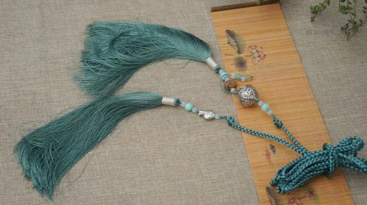 Yufu 渔夫 Fisherman's Tassel Belt Unisex Hanfu Accessory - Image 11