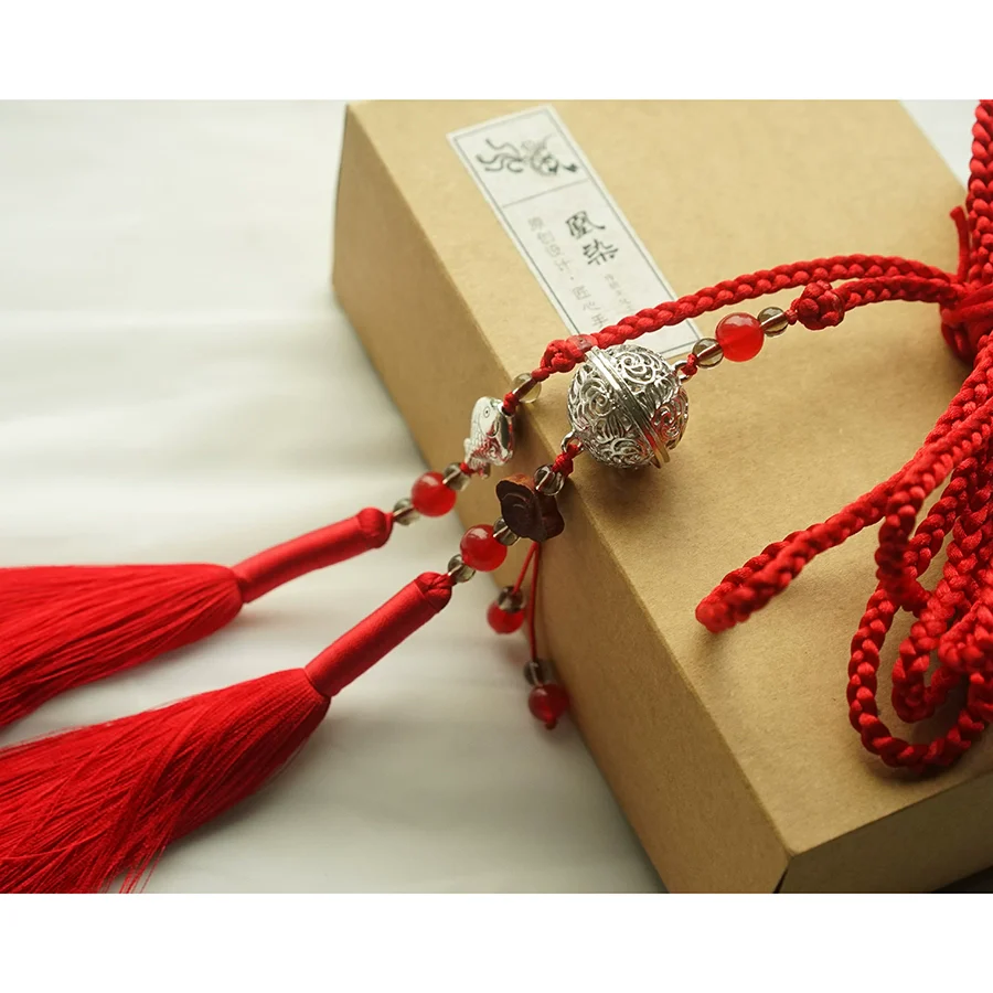 Yufu 渔夫 Fisherman's Tassel Belt Unisex Hanfu Accessory - Image 3