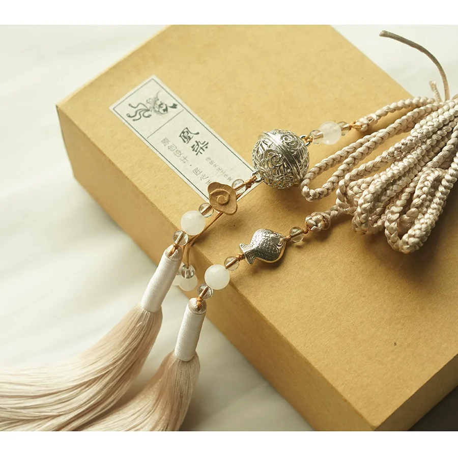 Yufu 渔夫 Fisherman's Tassel Belt Unisex Hanfu Accessory - Image 5