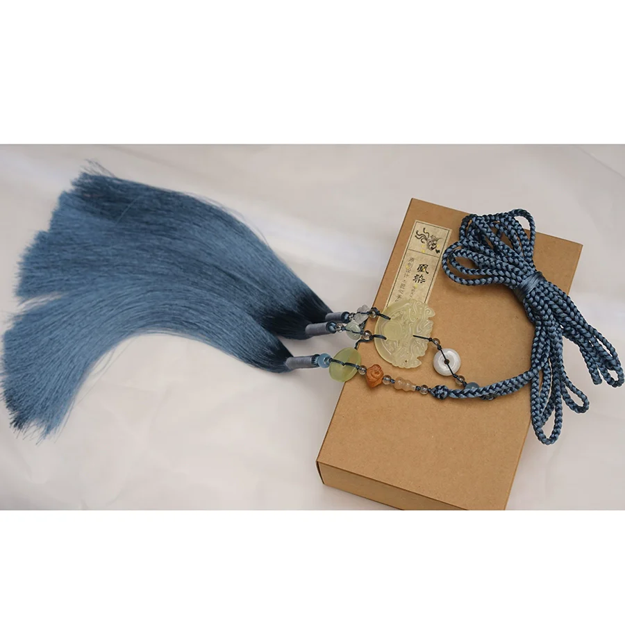 Yulou 玉楼 Jade Tower Tassel Belt Unisex Jade Hanfu Accessory - Image 20