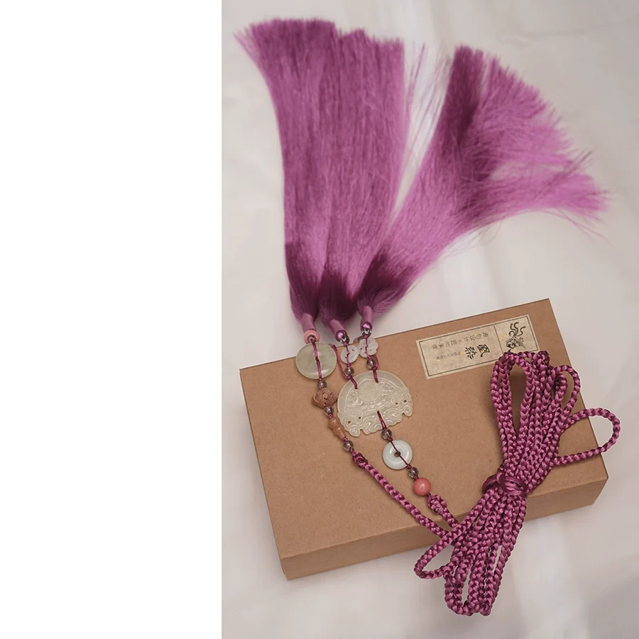 Yulou 玉楼 Jade Tower Tassel Belt Unisex Jade Hanfu Accessory - Image 22
