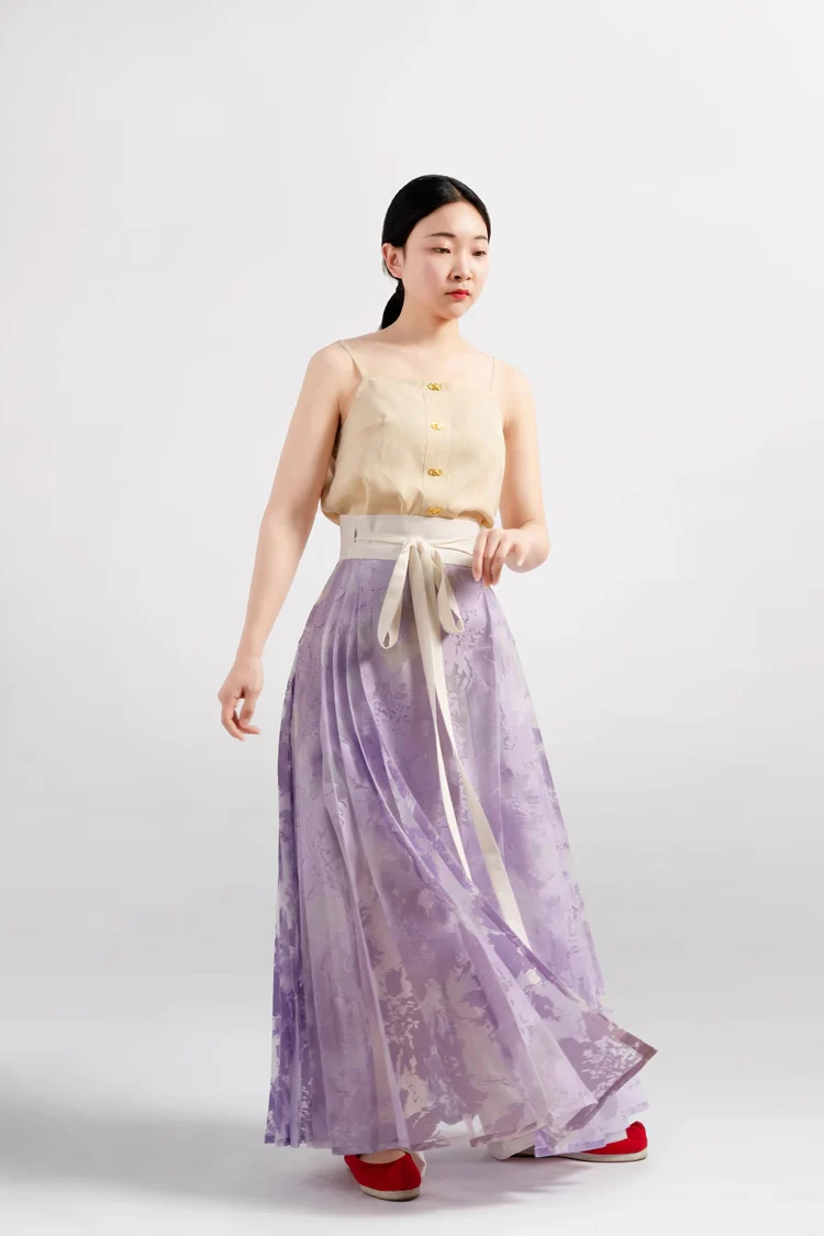 Zan Qing 藏青 Prussian Blue Ming Dynasty Contrast Trim Zhuyao Undergarment - Image 17