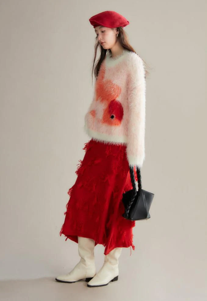 Zhaocao Xiaoli 招财小鲤 Lucky Carp New Chinese Style Autumn & Winter Fuzzy Sweater - Image 7