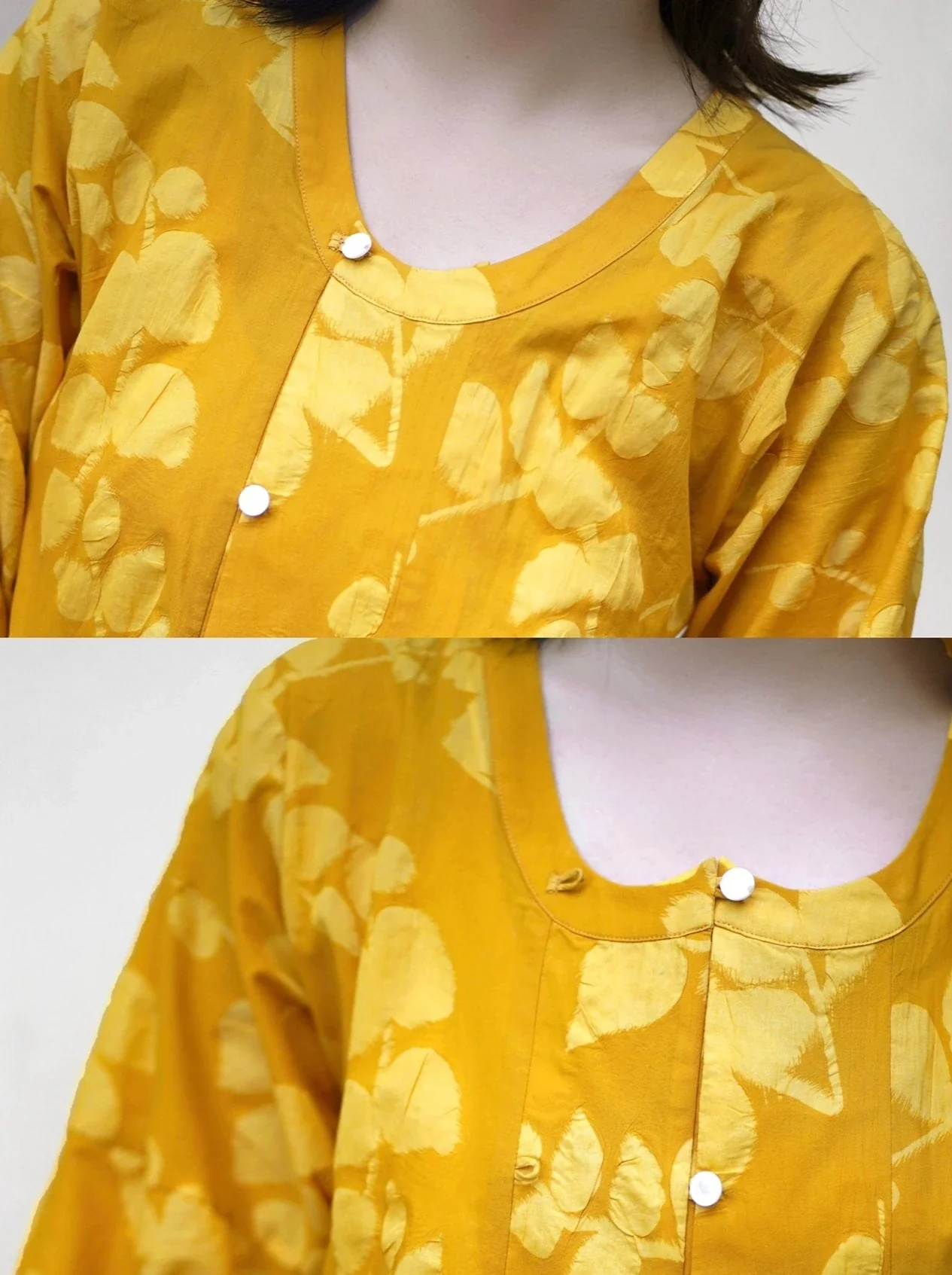 Zhizhi 枝枝 Branching Trees Modernized Tang Dynasty Pure Cotton Two-Collar Tanling Poqun Set - Image 10