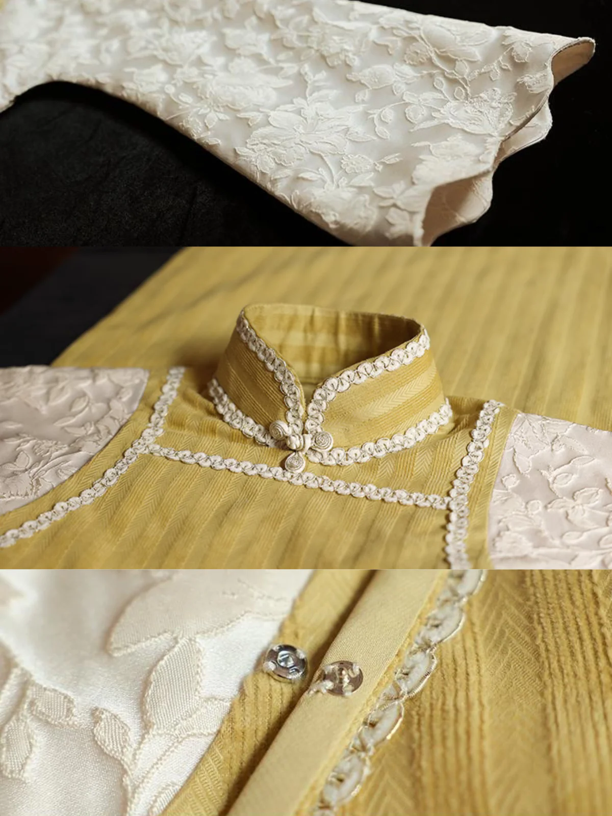 Zhizi 栀子 Gardenia 1920s Cotton Long Sleeve Qipao - Image 7
