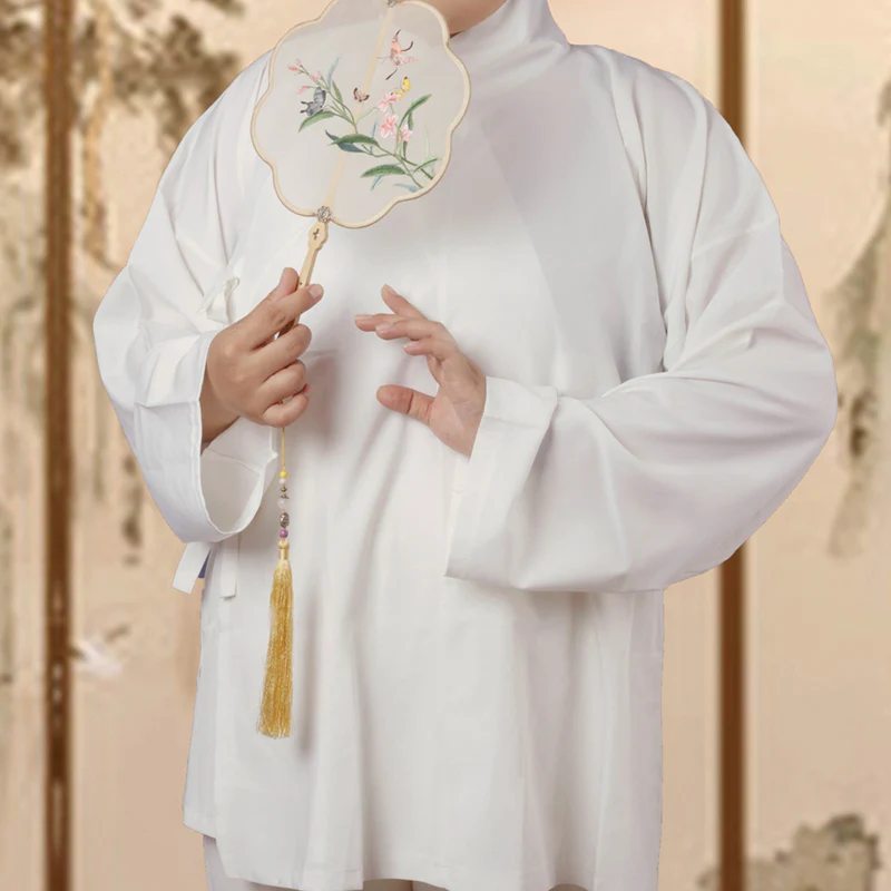 Zhong Yi 中衣 Plus Size Hanfu Cross Collar & Pants Undergarments - Image 6