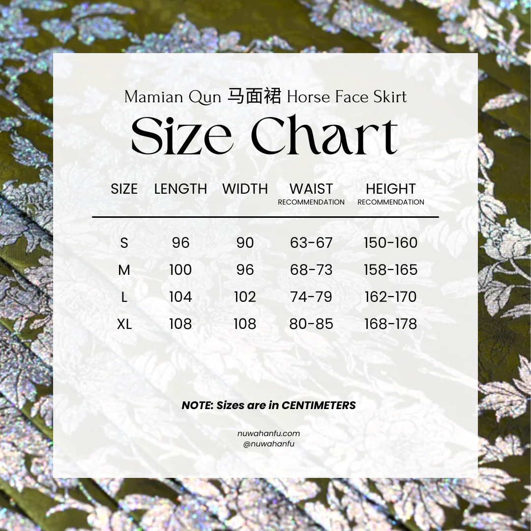 Zhou Zhang 周庄 Village Flower Ming Dynasty Opalescent Mamian Skirt - Image 12