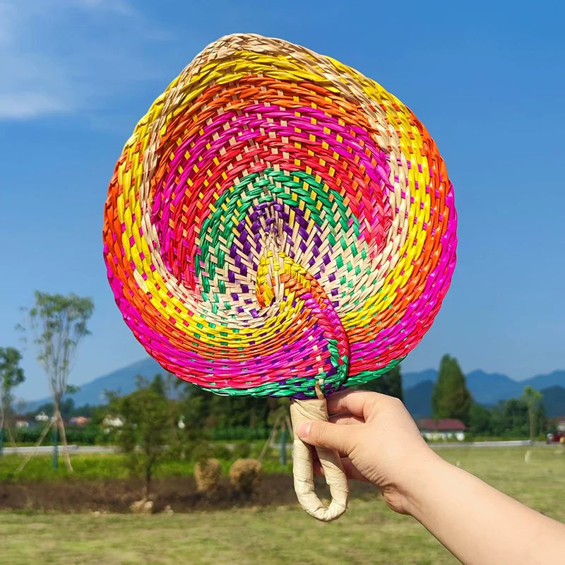 Zhu Shan 竹扇 Old-Fashioned Portable Woven Unisex Bamboo Fan - Image 15