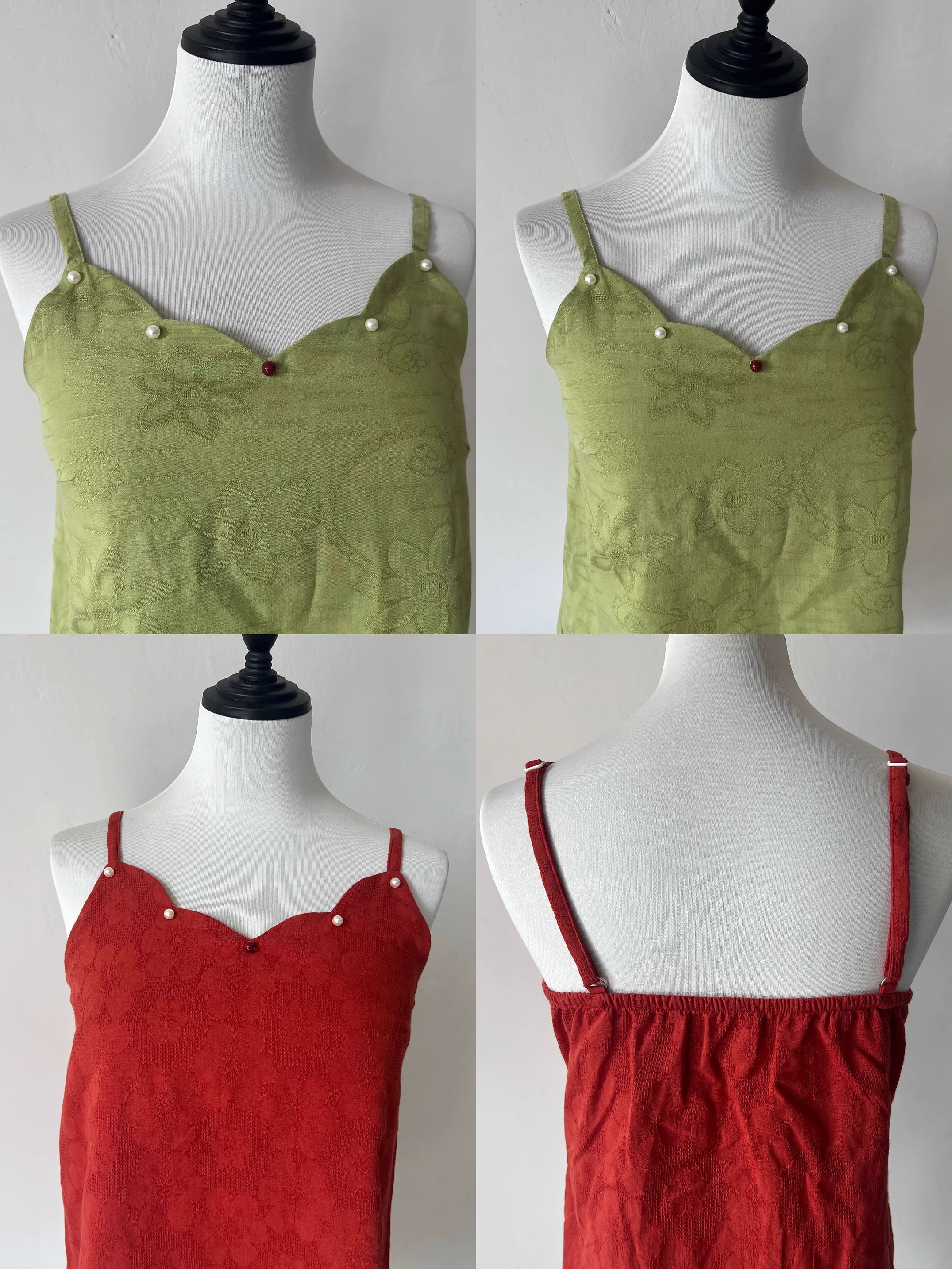 Zhusha Zhi 朱砂痣 Cinnabar Dot Modernized Song Dynasty Various Diaodai Tank Top Undergarments - Image 12