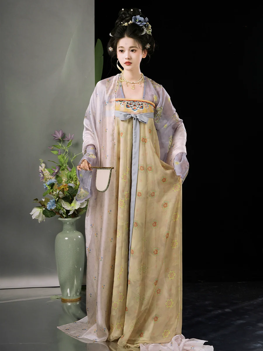 Zi Xuan 紫萱 Descendent of Nüwa Tang Dynasty Restoration Qixiong Ruqun Set - Image 3