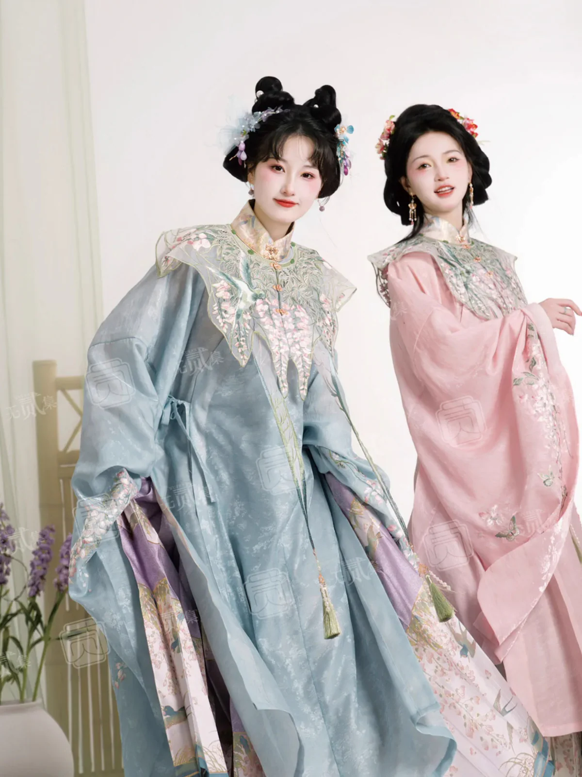 Ziteng 紫藤 Wisteria Fairy Cloud Collar Late Ming Dynasty Set - Image 12
