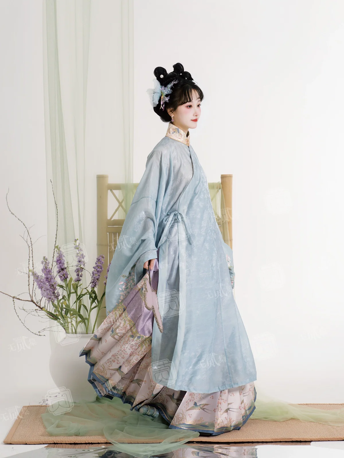 Ziteng 紫藤 Wisteria Fairy Cloud Collar Late Ming Dynasty Set - Image 3