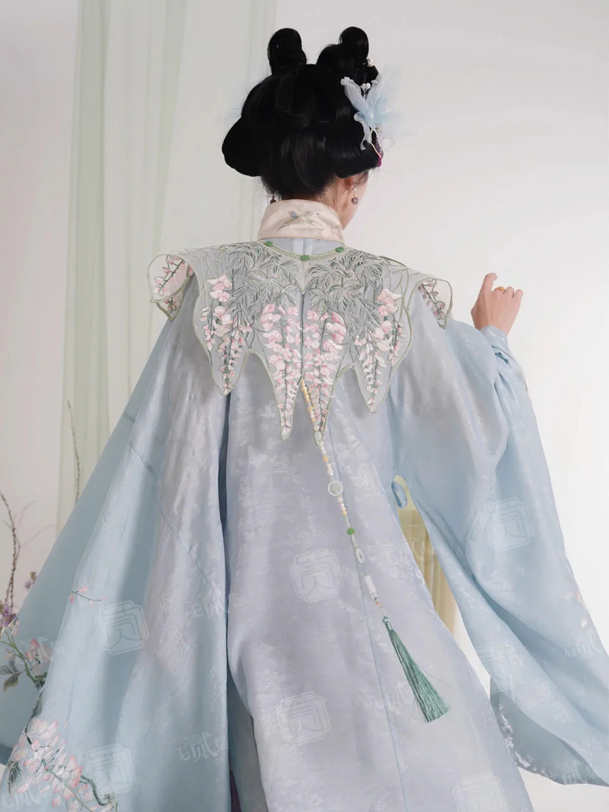 Ziteng 紫藤 Wisteria Fairy Cloud Collar Late Ming Dynasty Set - Image 5