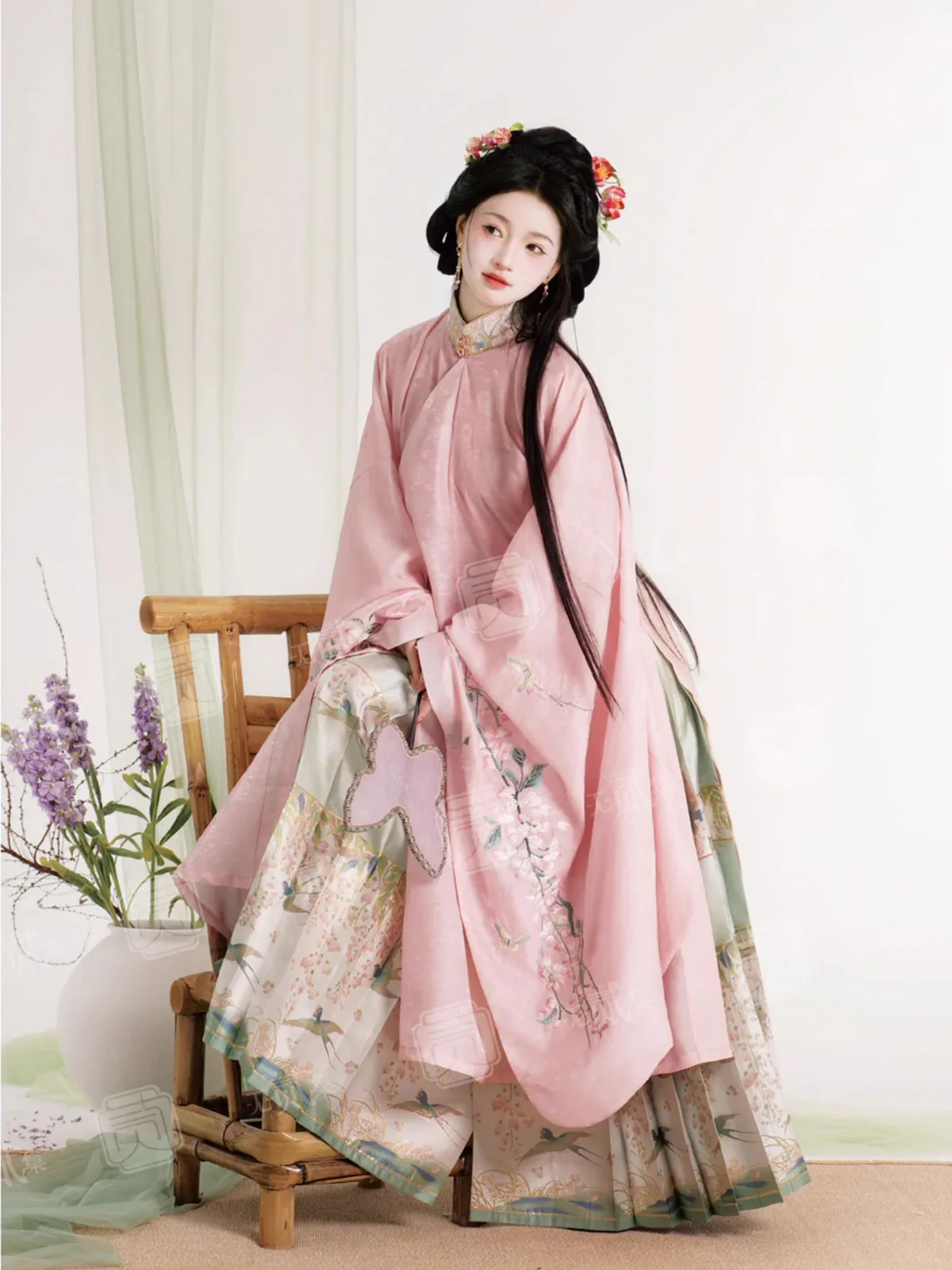 Ziteng 紫藤 Wisteria Fairy Cloud Collar Late Ming Dynasty Set - Image 8