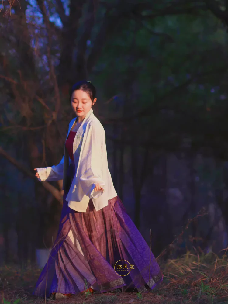 Zuoye 昨夜 In a Fortnight Ming Dynasty Sheer Summer Mamian Skirt - Image 6