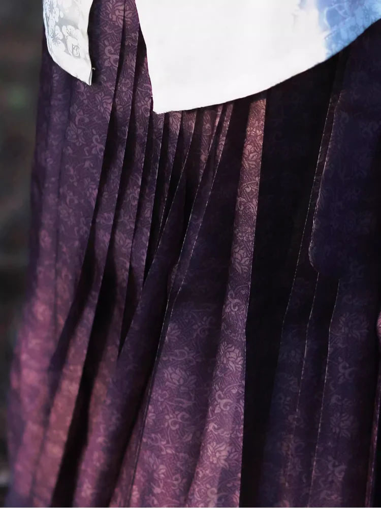 Zuoye 昨夜 In a Fortnight Ming Dynasty Sheer Summer Mamian Skirt - Image 8